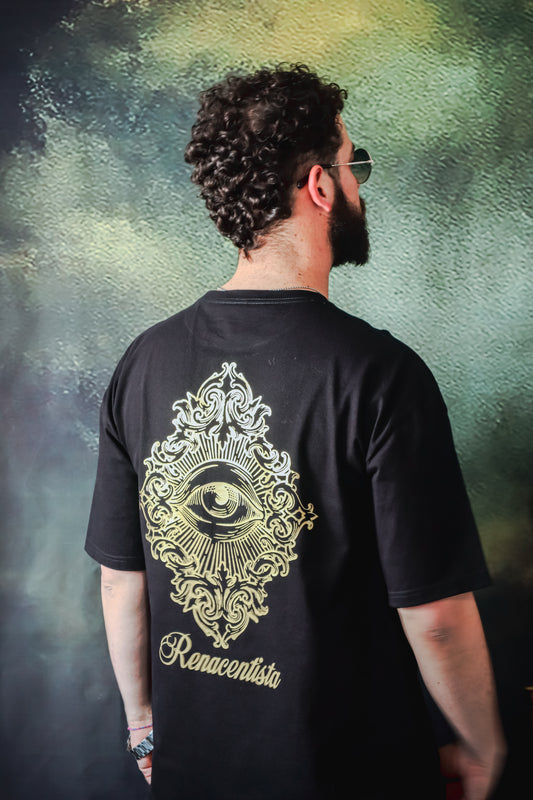 Polera Barroca Art Black by Coterraneo - Colección Renacentista.